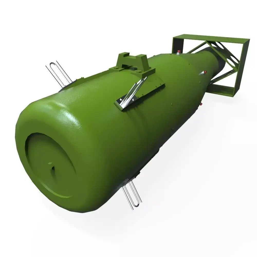 Atomic Bomb - Little Boy Low-poly 3D model