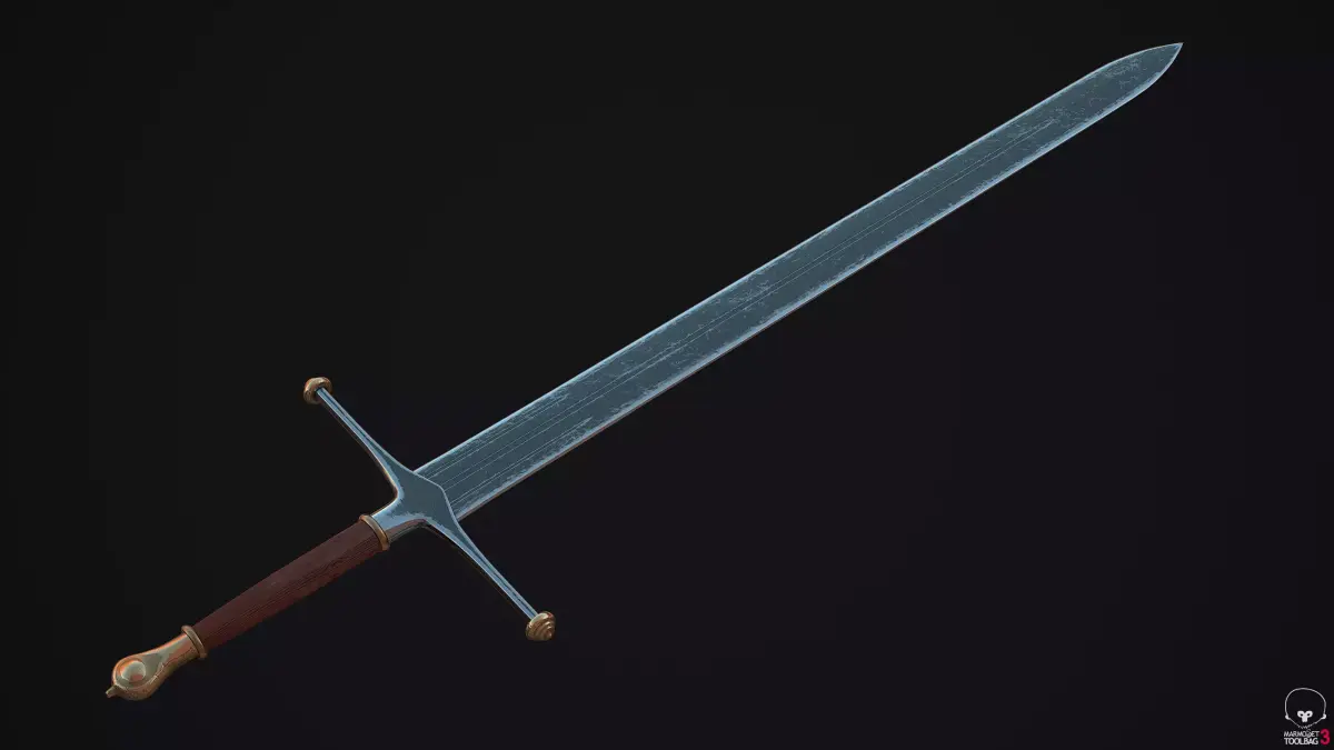Sword Ice of House Stark - Game of thrones - 3D Model Low-poly 3D model