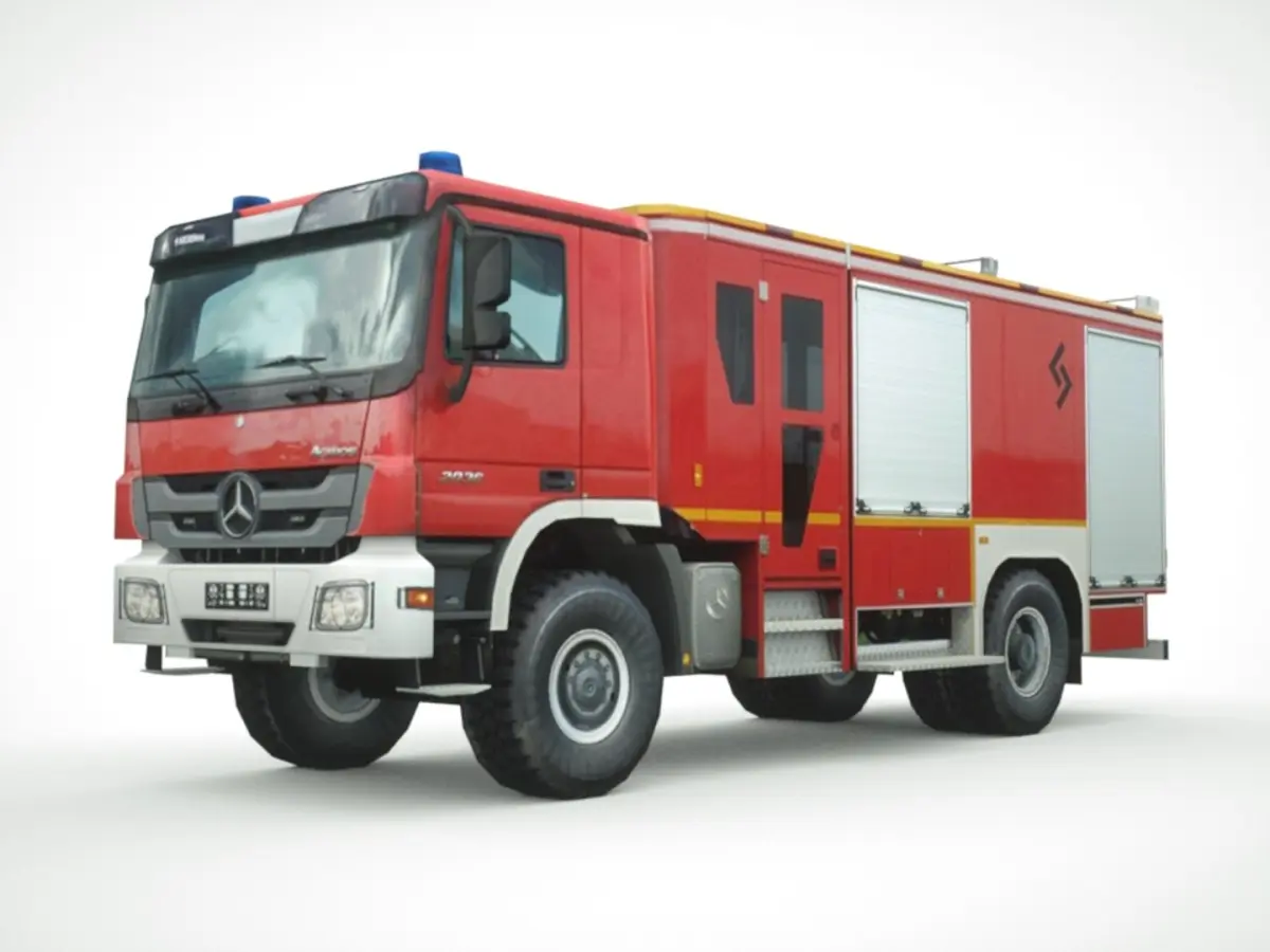 Mercedes Actros Firetruck 3D model