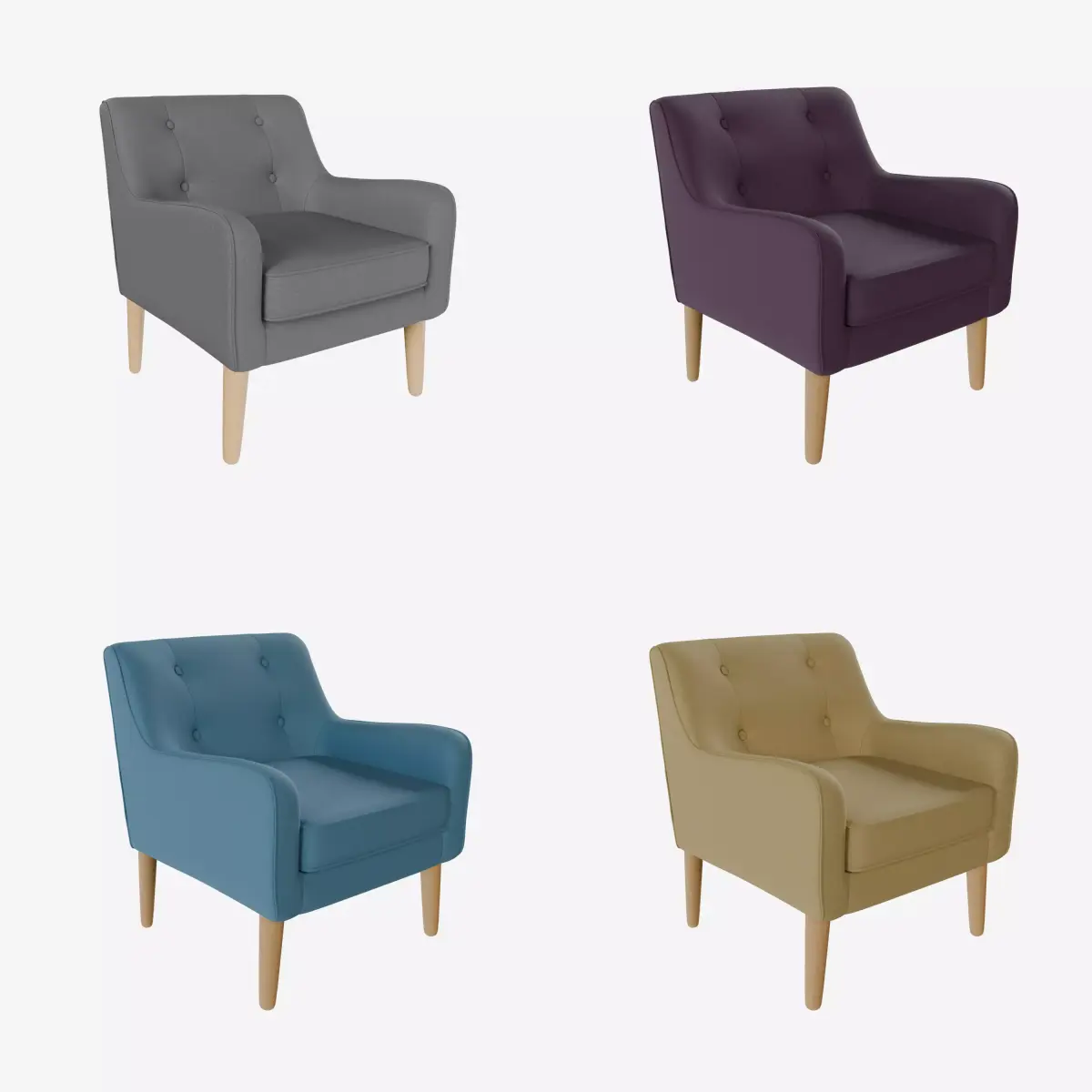 Stylish Skandinavian Chair - Free 3D Model Free 3D model