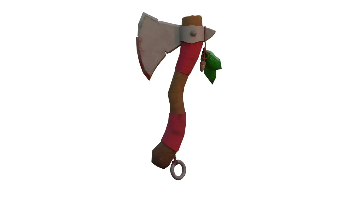 Stylized Axe Low-poly 3D model 24