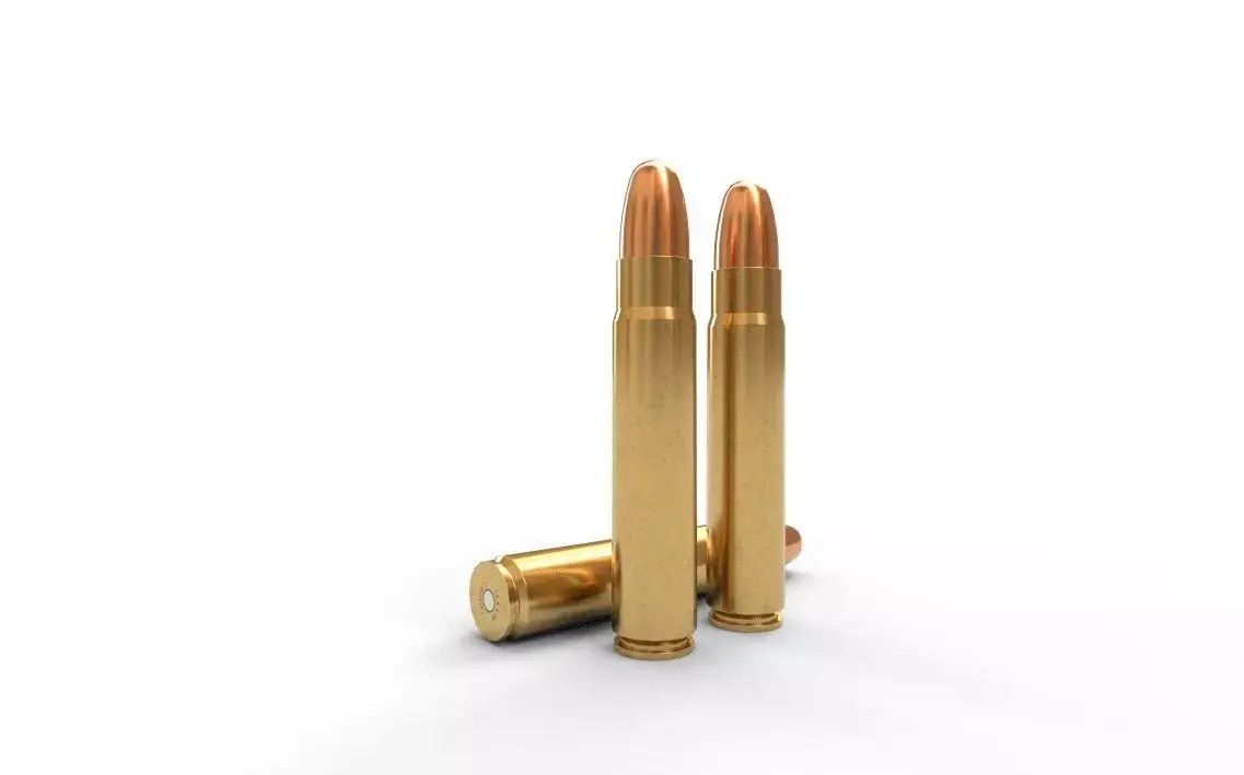 125x70mm Ammo Low-poly 3D model