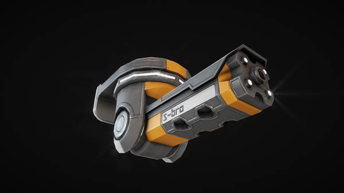 Surveillance camera S-bro Low-poly 3D model