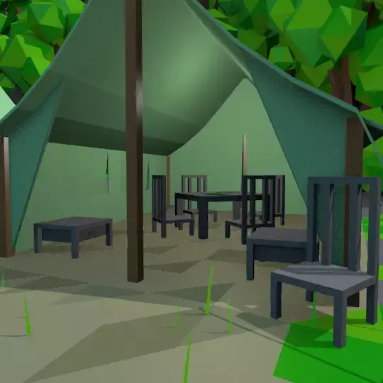 Furniture pack Free low-poly 3D model buy