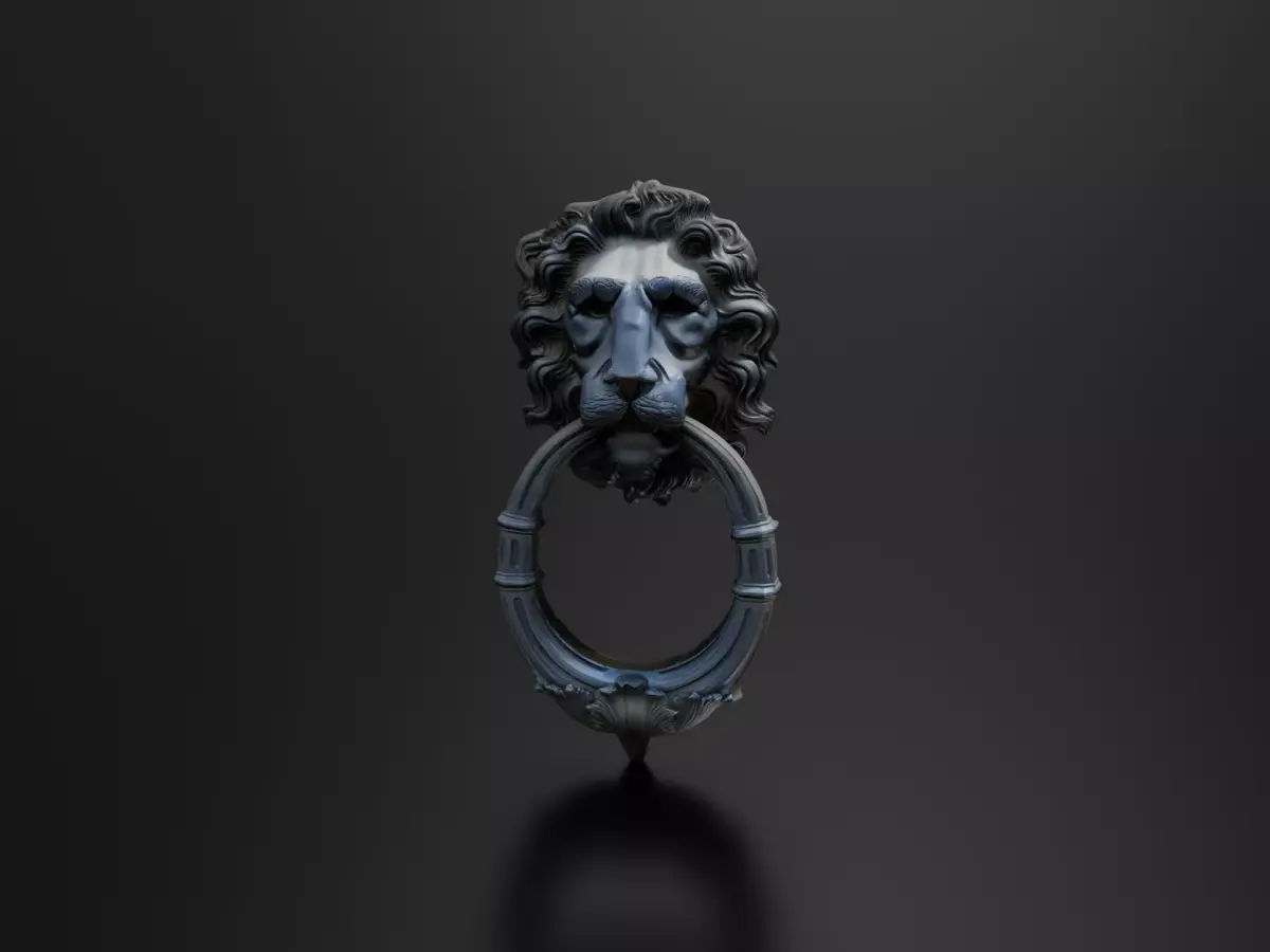 Old door knocker 1 3D print model