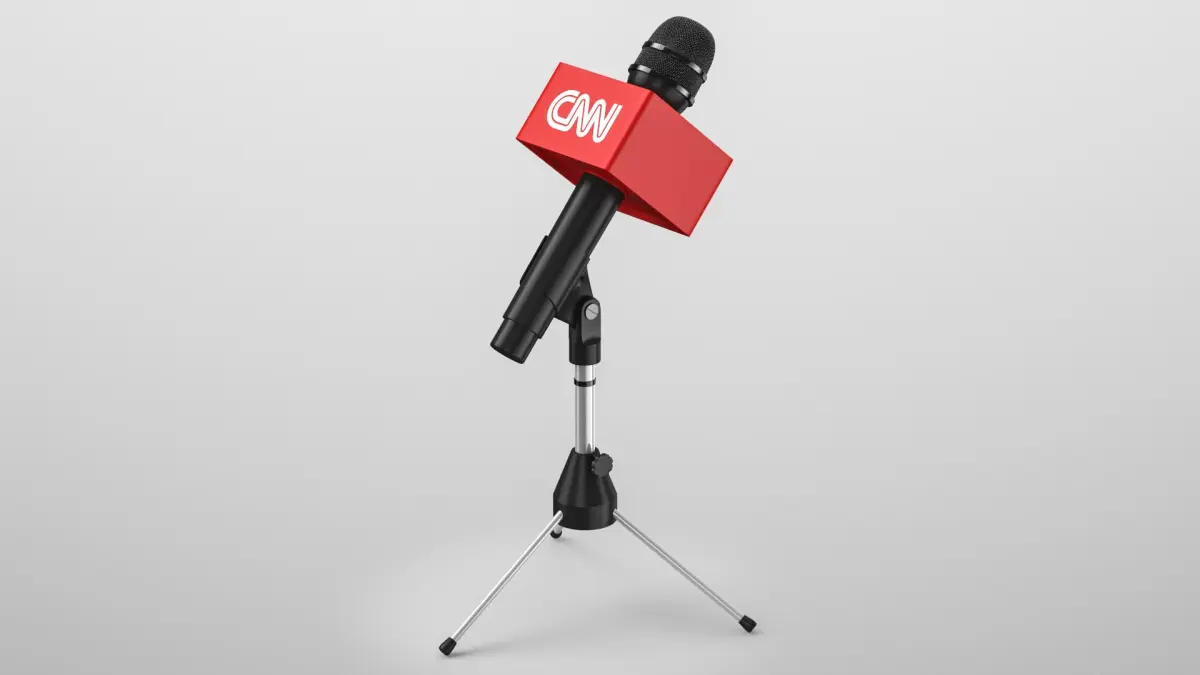 CNN News Microphone 3D model