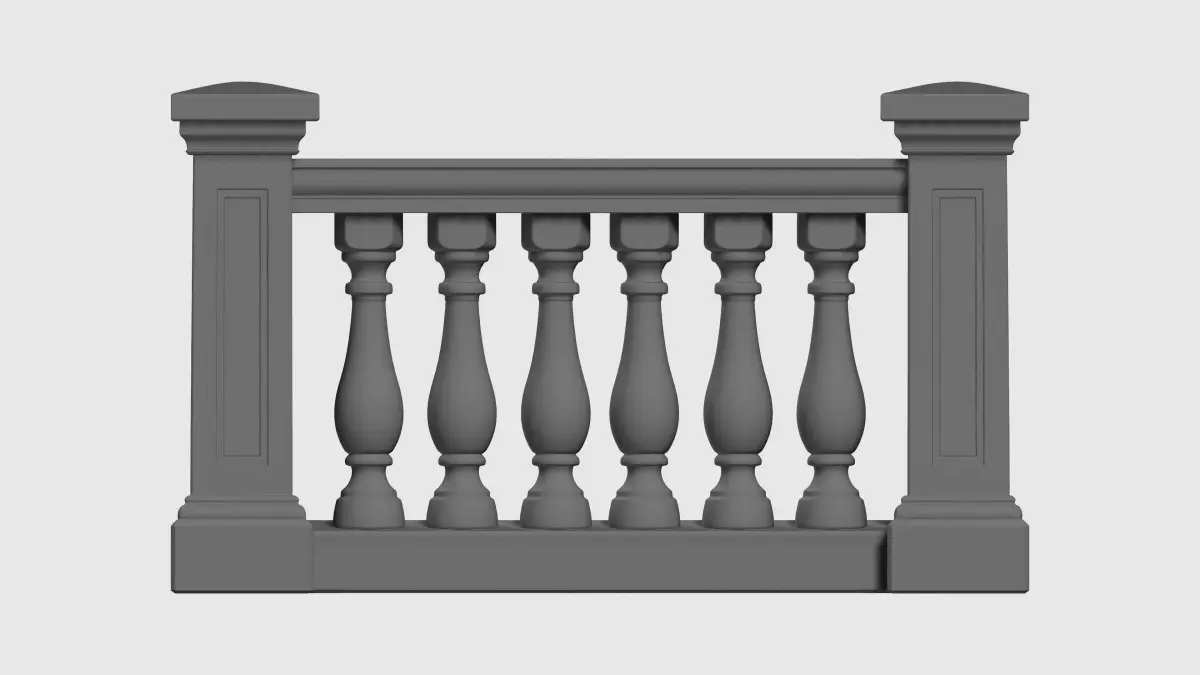Balustrade 3D print model purchase