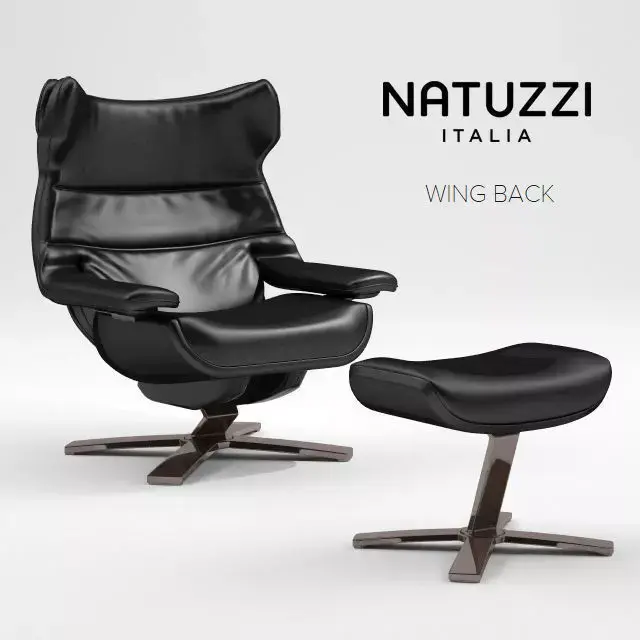 Natuzzi REVIVE Wing back Free 3D model