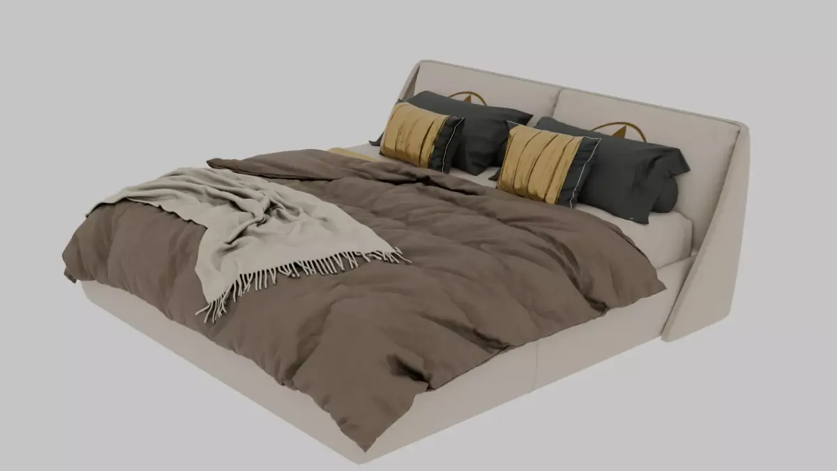 realistic high Quality 3D Bed Free 3D model