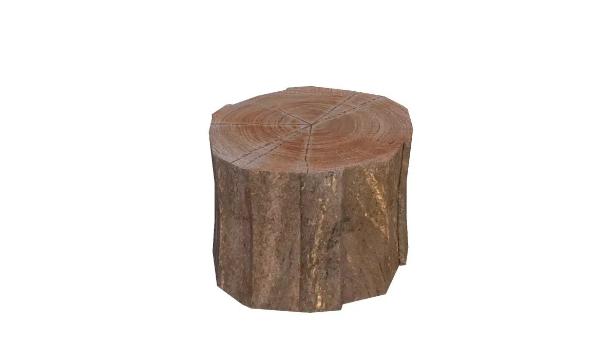 Tree Stump Free low-poly 3D model