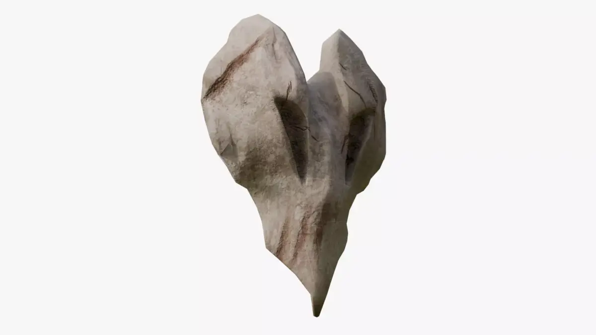 Primordial Bone Shield Low-poly 3D model