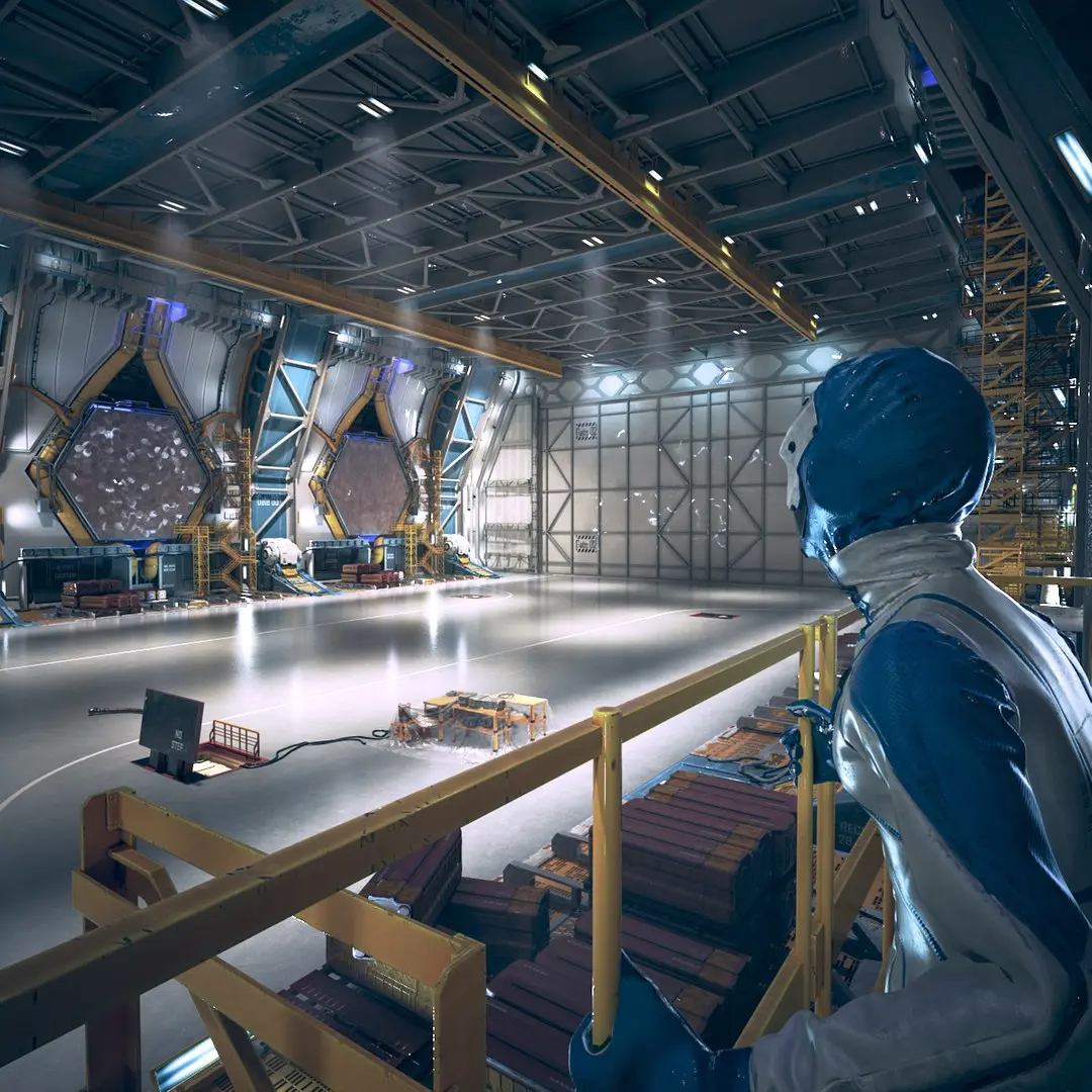 Sci Fi Hangar Interior 3D model purchase