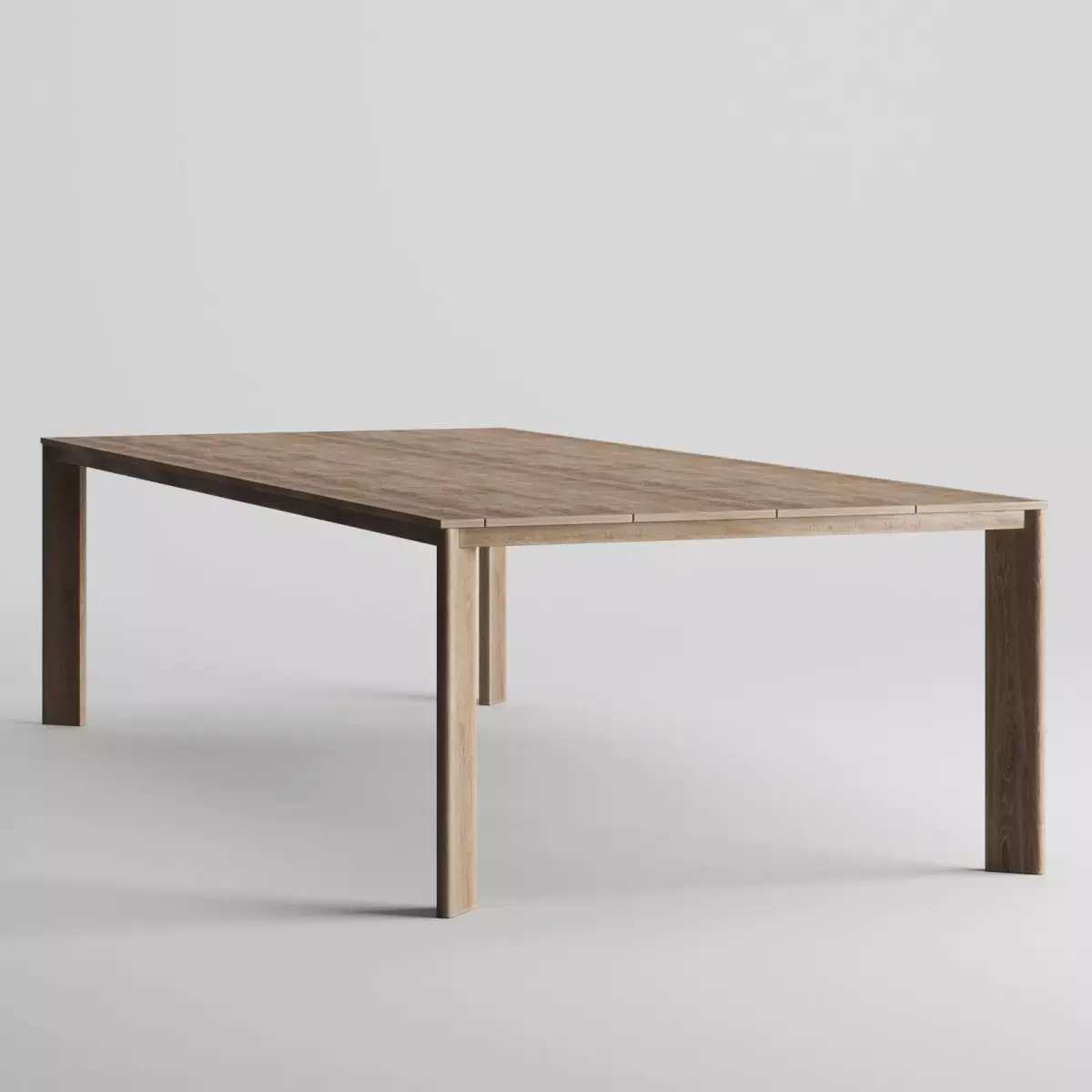 Wooden dining table Free 3D model