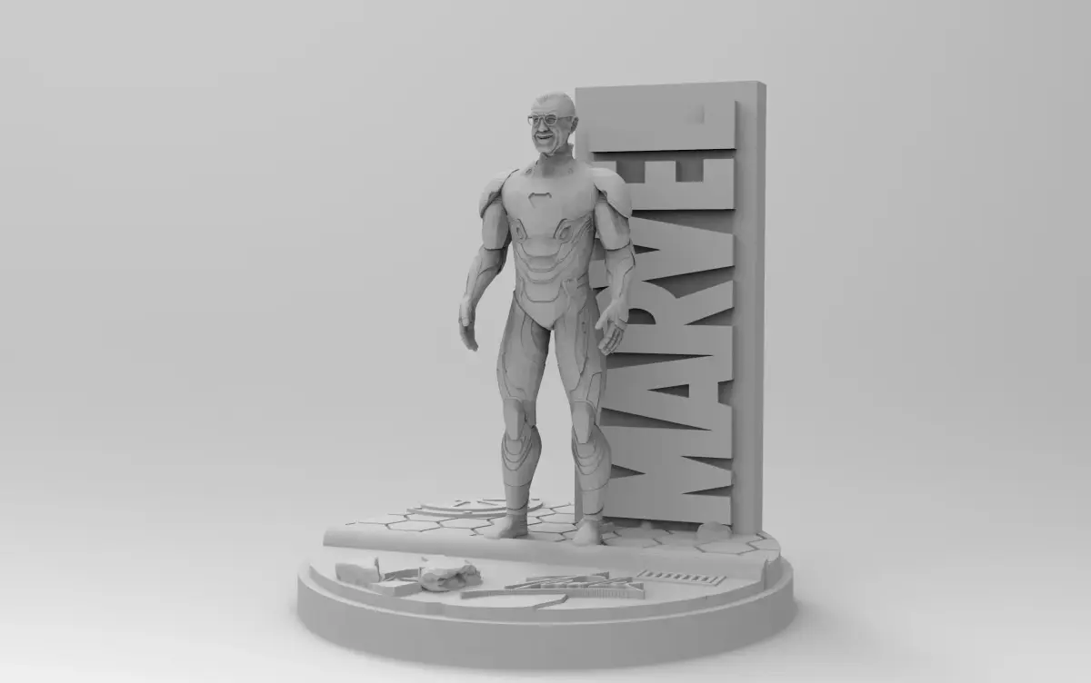 Stan Lee 2018 3D Model Ready to Print STL 3D print model