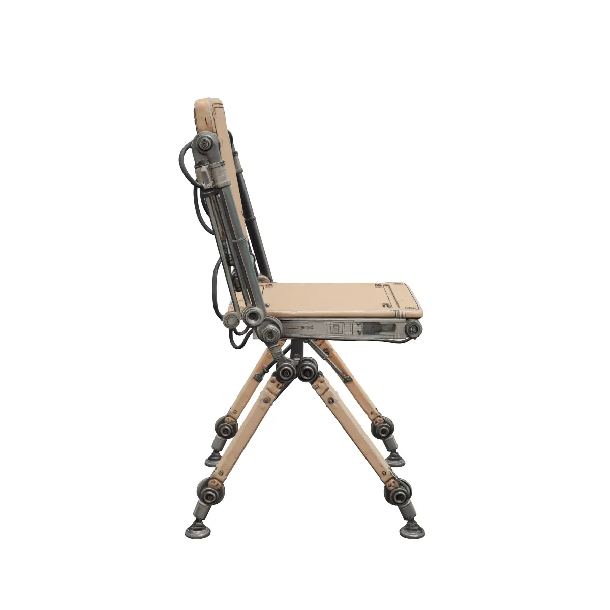 Scifi Folding Chair 01 3D model
