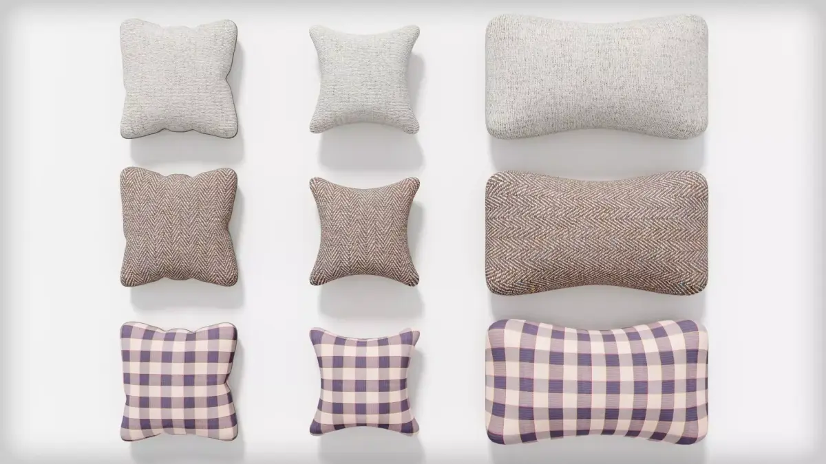 Pillow Pack with Textures Free 3D model