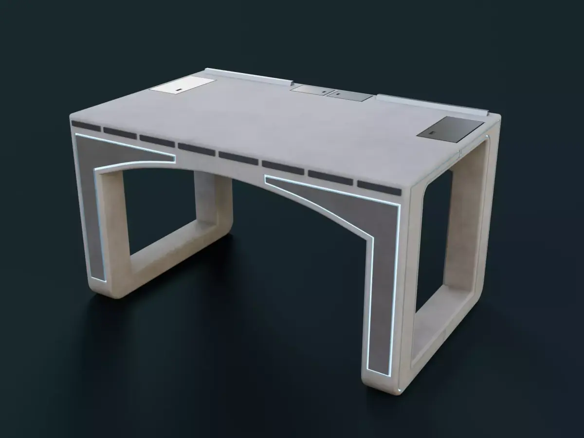 Sci-Fi Table Low-poly 3D model purchase