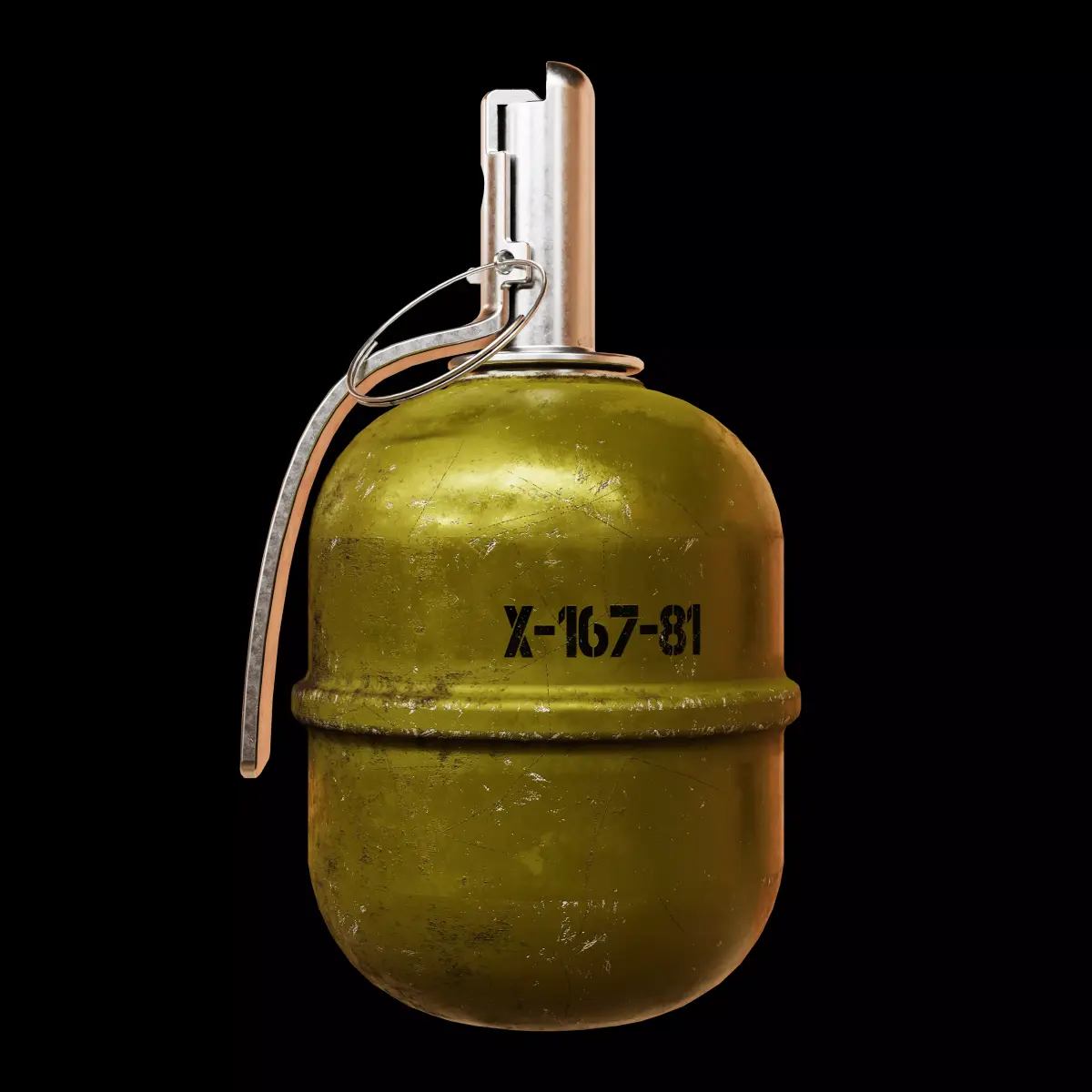 RGD-5 Hand Grenade Low-poly 3D model