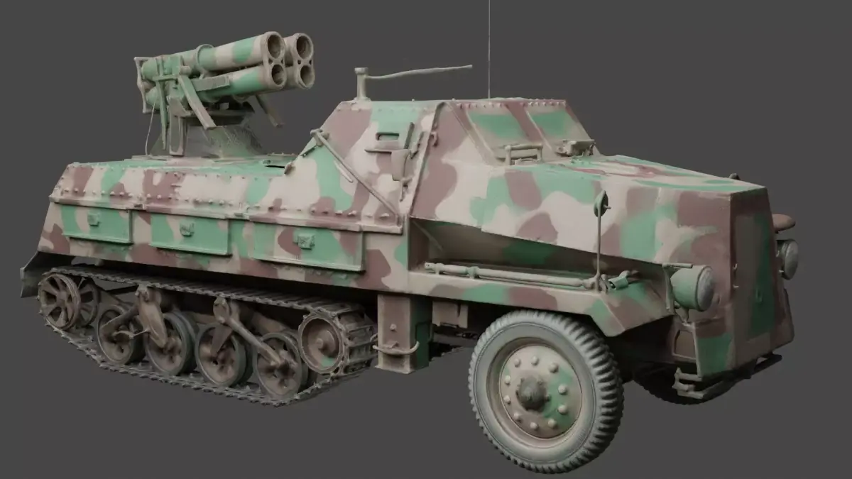 Sd Kfz 4 1     Panzerwerfer 42  WWII Warmashine 3D print model