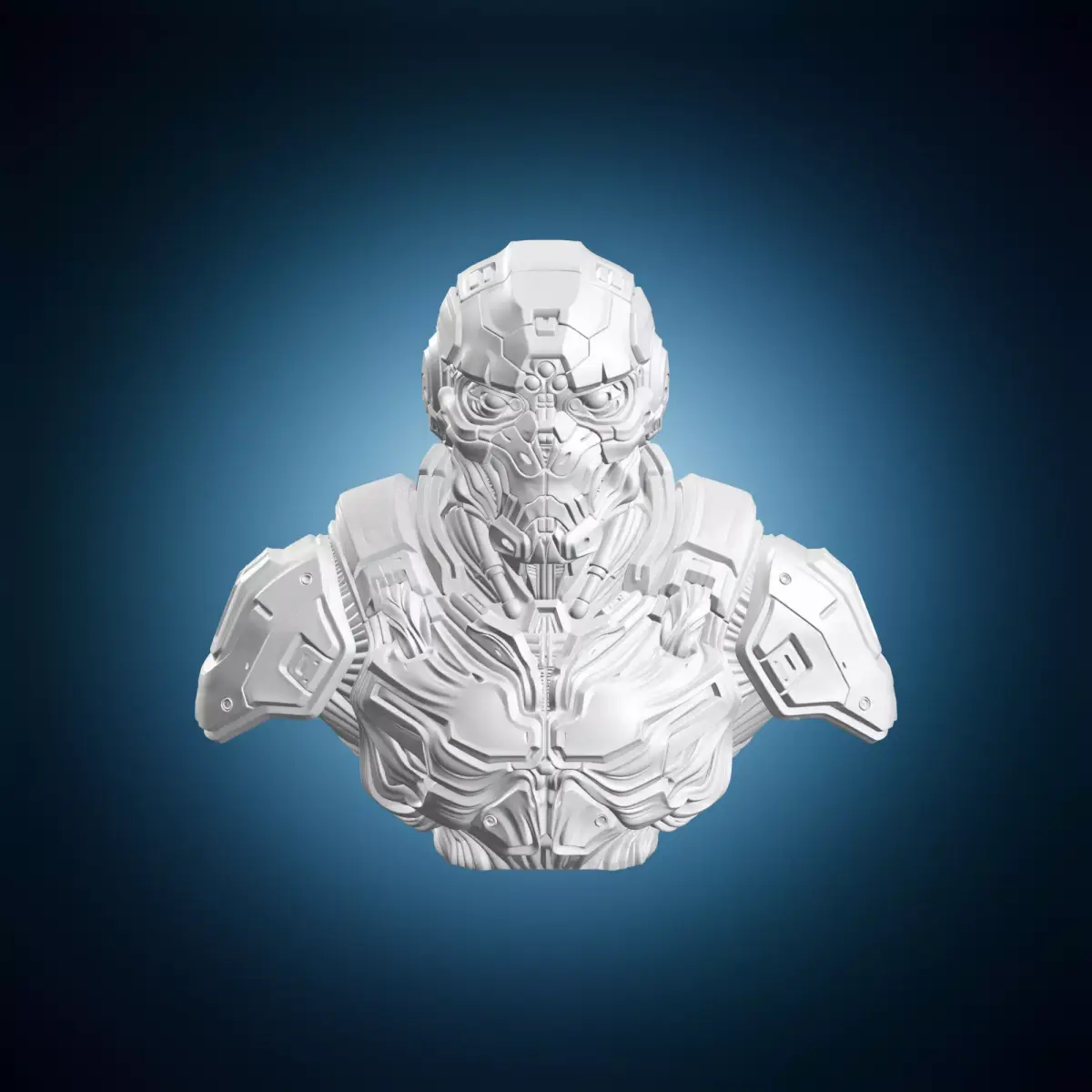 Cyborg Bust Design 3D print model