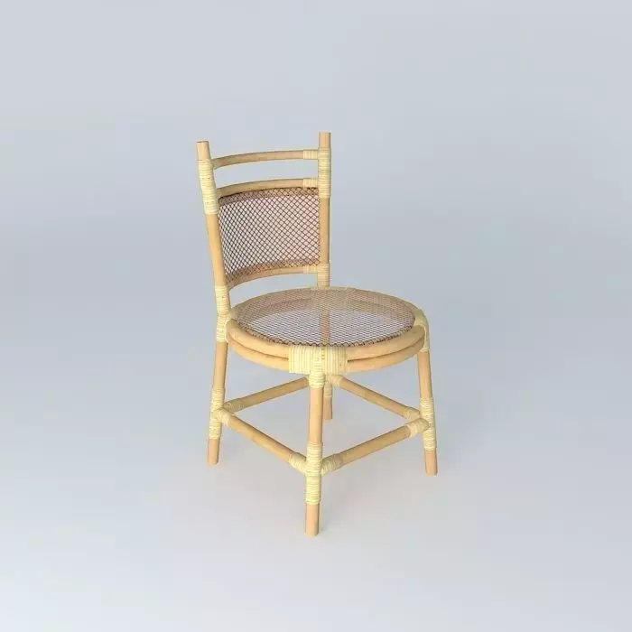 Rotan Chair 3 Free 3D model