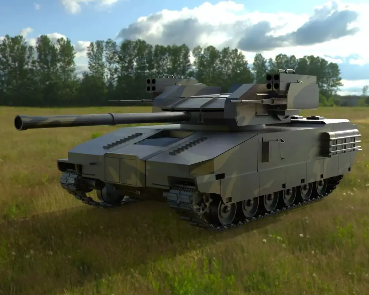 the big tank Low-poly 3D model