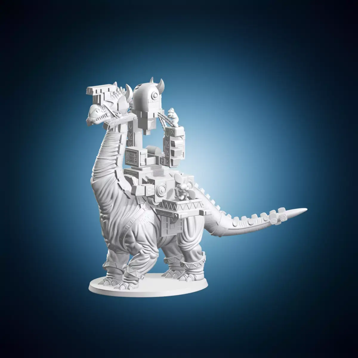 Brontomonster Serpentbloods RPG Miniature 3D print model