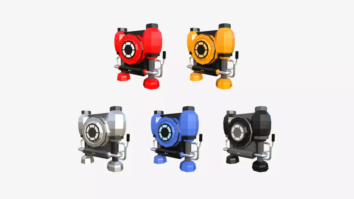 05 Jetpack Low Poly E Collection - SciFi Character Design purchase