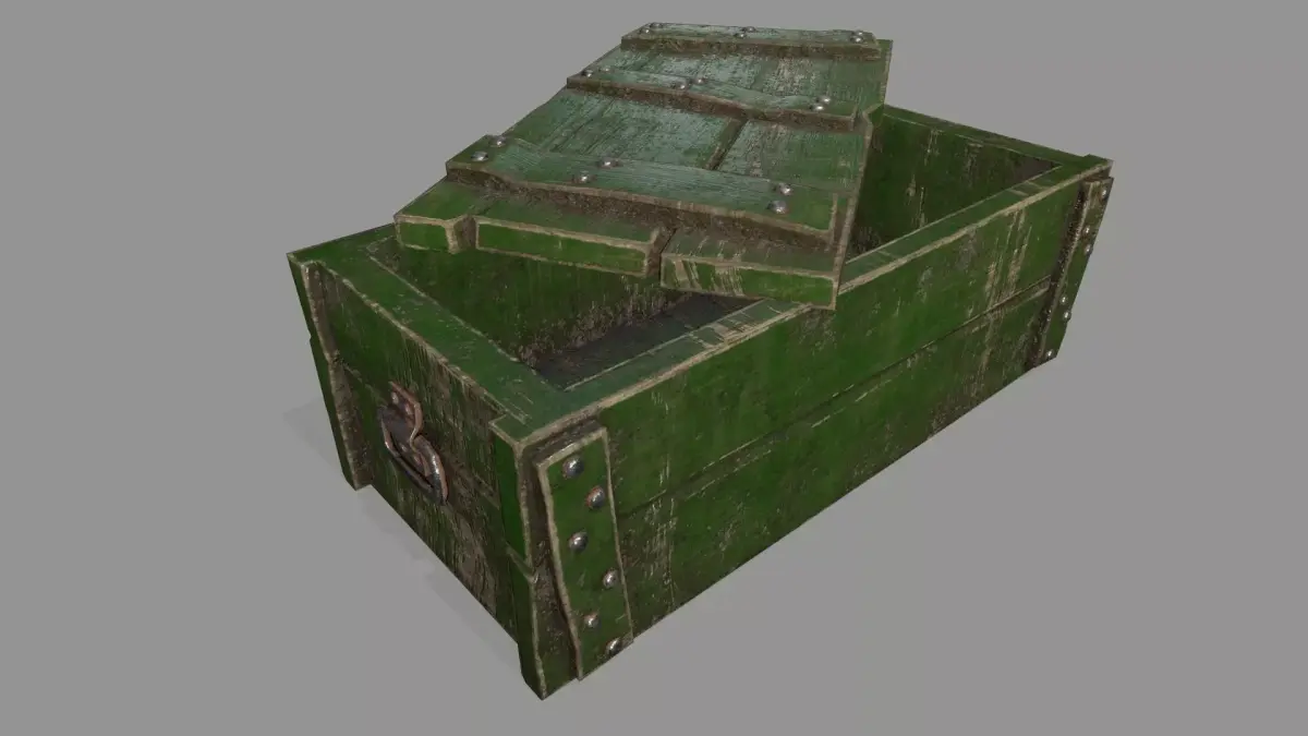 old chest Low-poly 3D model get