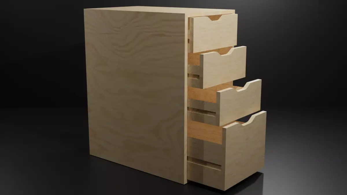 Drawer Cabinet  - Office and home Free 3D model purchase