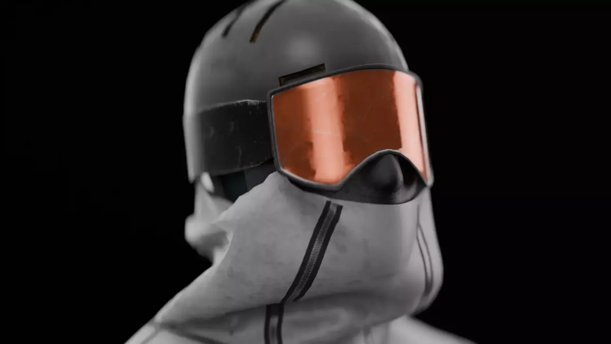 Agent Snow Sci Fi Tactical Character Rigged PBR Unreal FBX Low-poly 3D model