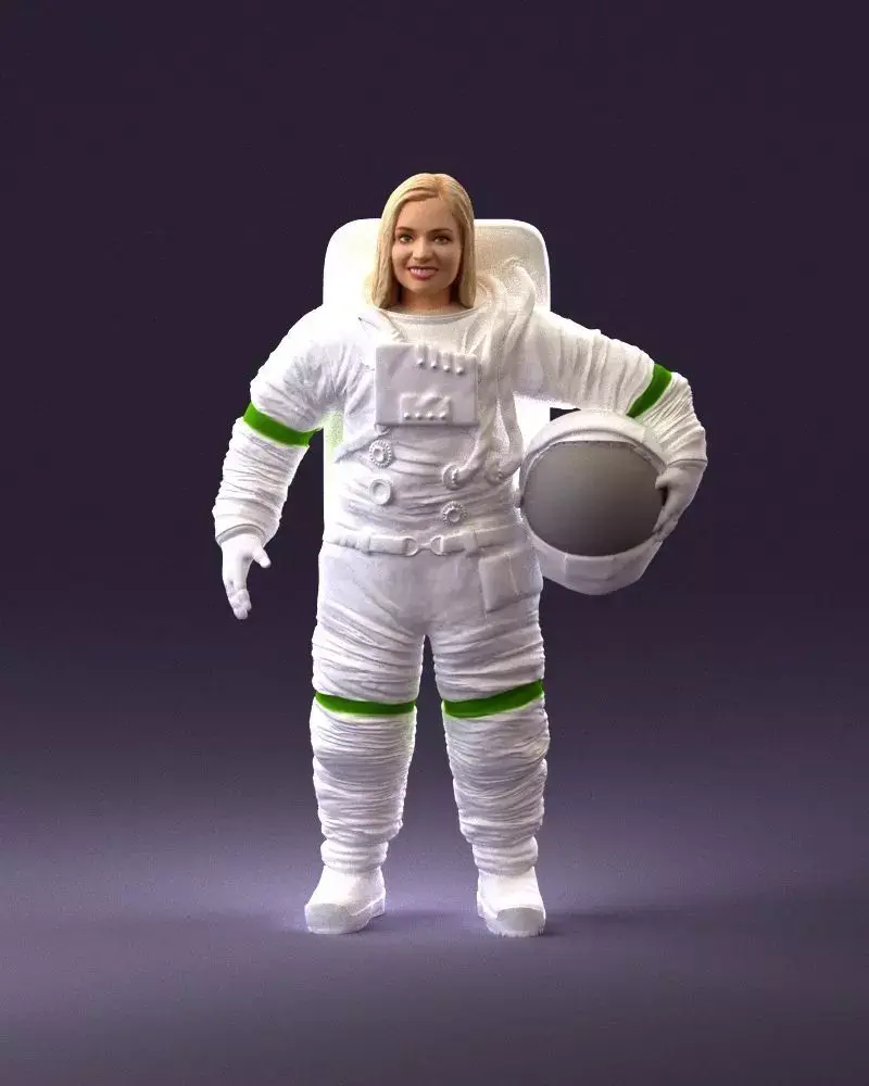 001013 woman space astronaut 3D model