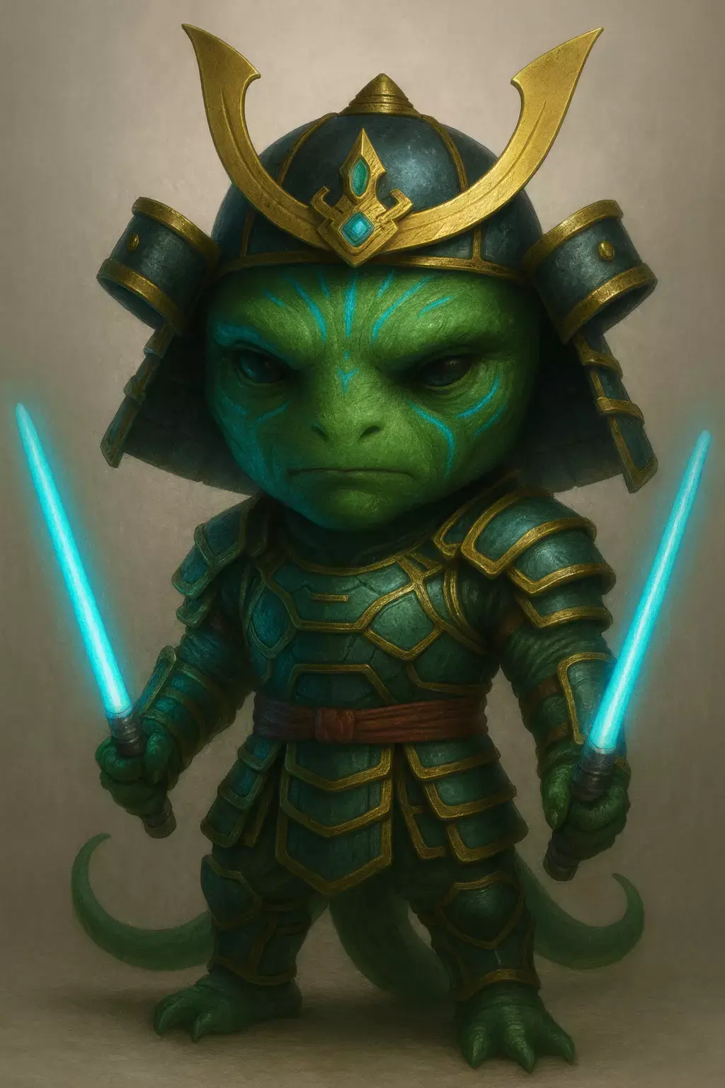 SAMURAI LIZARD WARRIOR 3D print model purchase