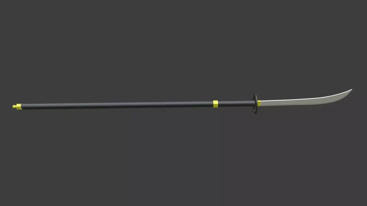 naginata 3D model purchase