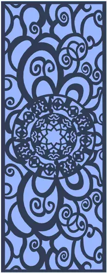 Door Decorative Plasma CNC 3D model 14
