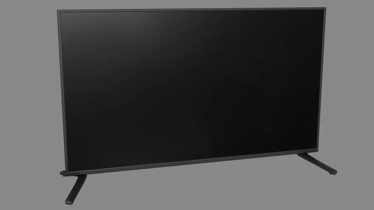 Flat Screen Television Free low-poly 3D model
