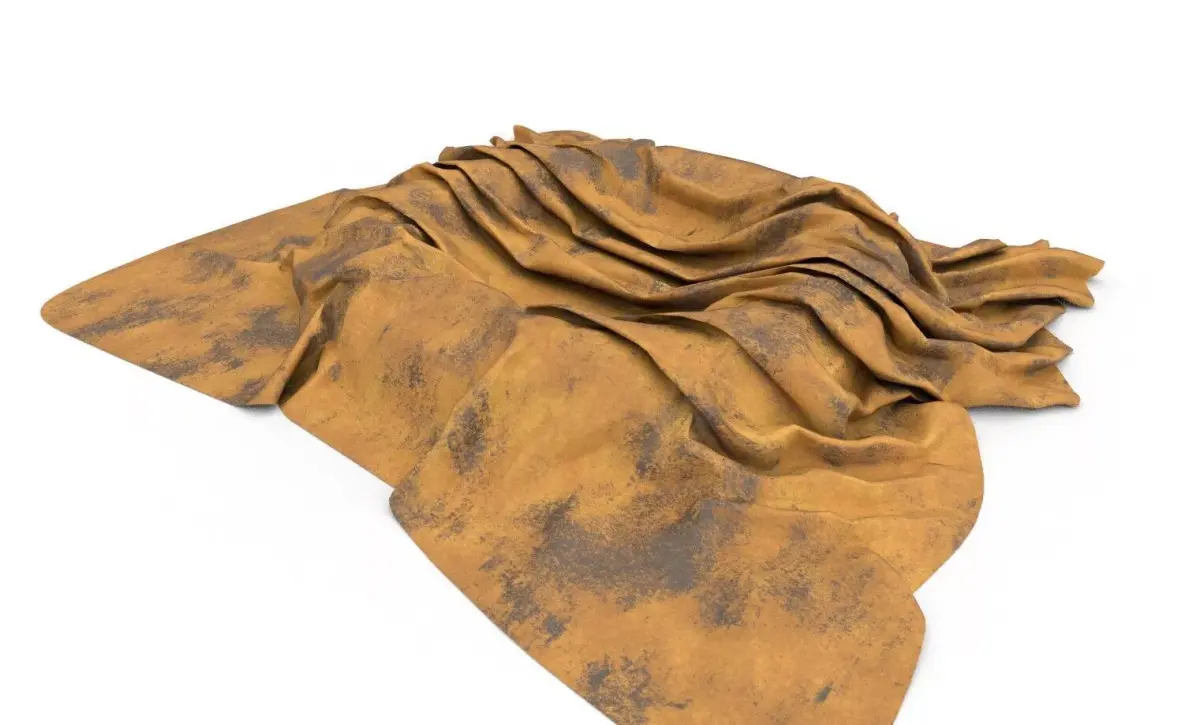 Outdoor Ground Cover Tent Footprint - Realistic PBR Prop Free 3D model