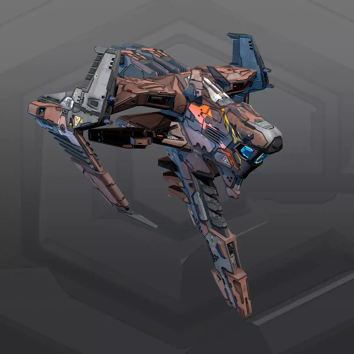 SF KARAK Fighter R2 Low-poly 3D model