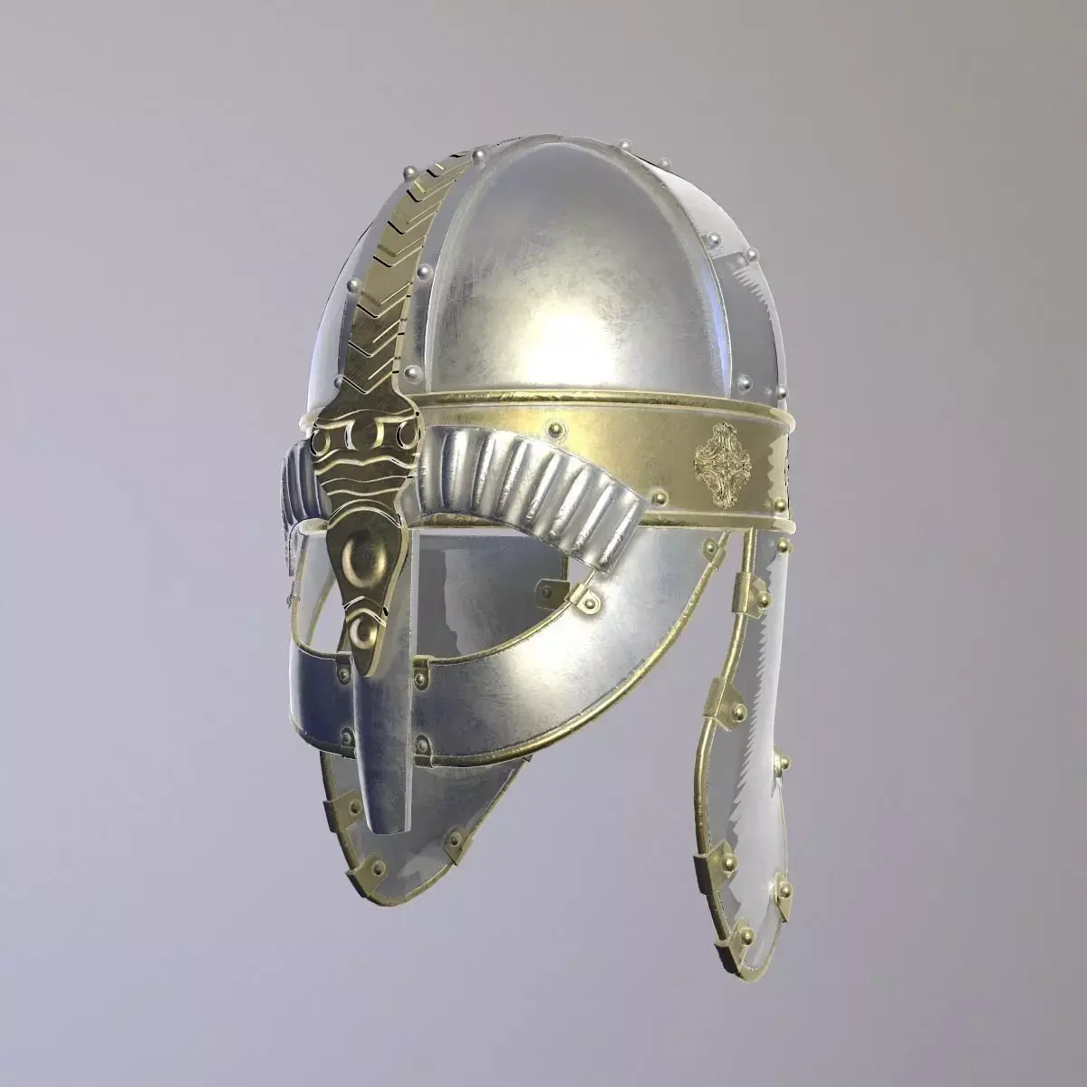 Knight Metal Helmet  3D model