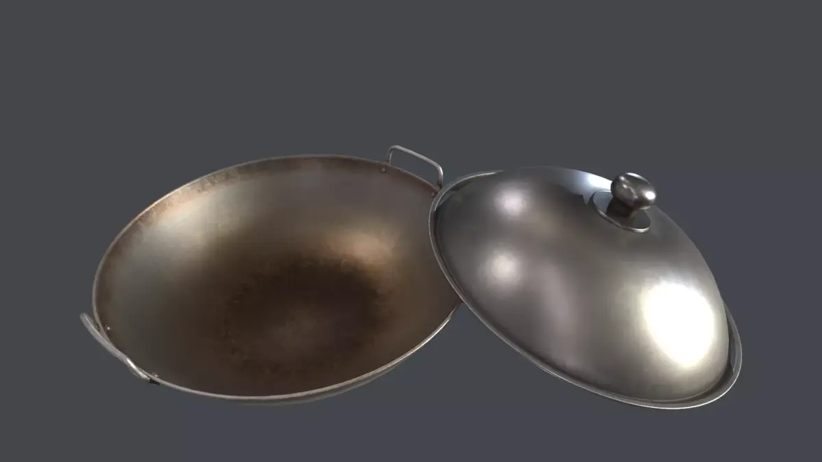The Wok Low-poly 3D model