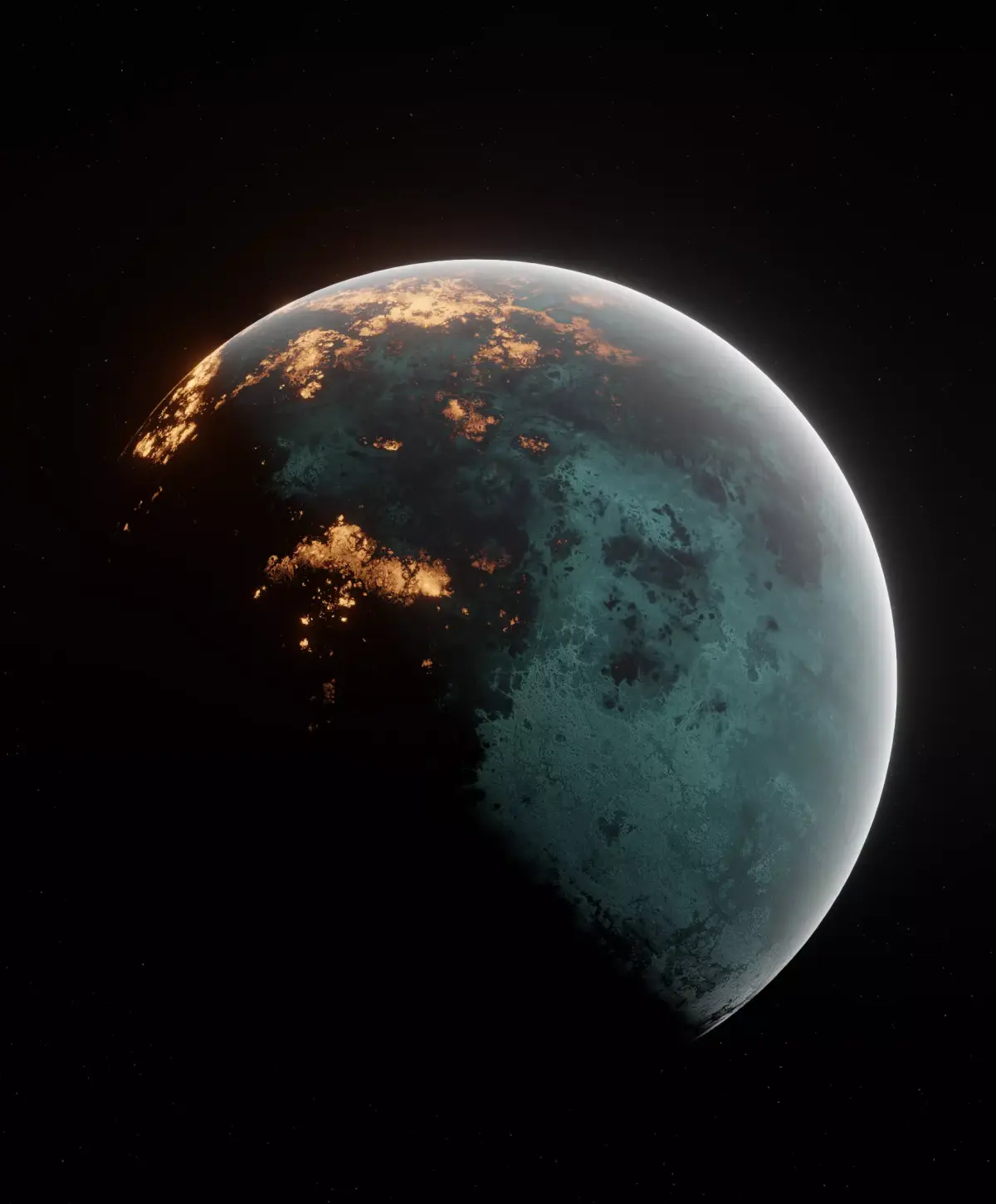 Planet Space Ready to game  Low-poly 3D model 6