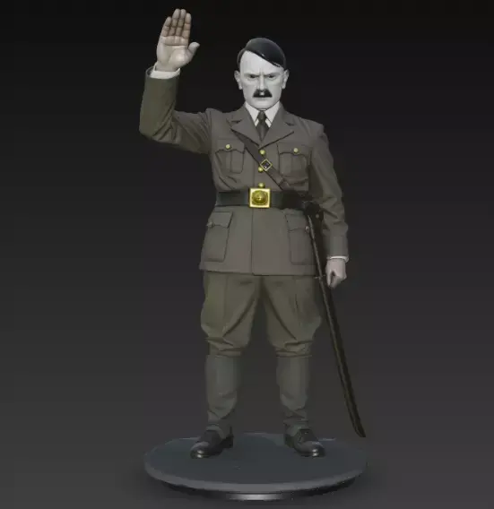 Adolf Hitler iconic salute 3D Figure 3D print model