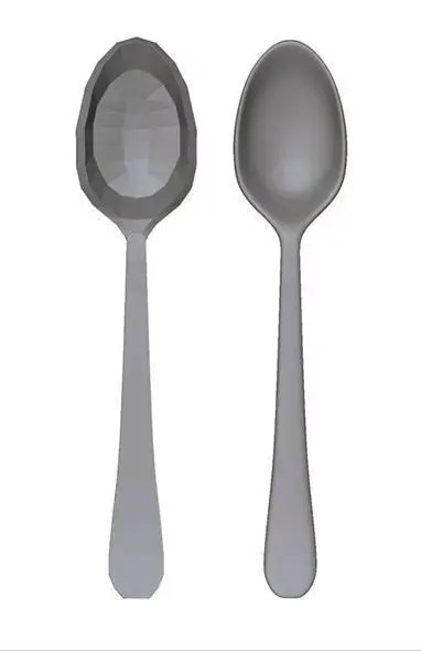 Spoon two spoons Free 3D model purchase