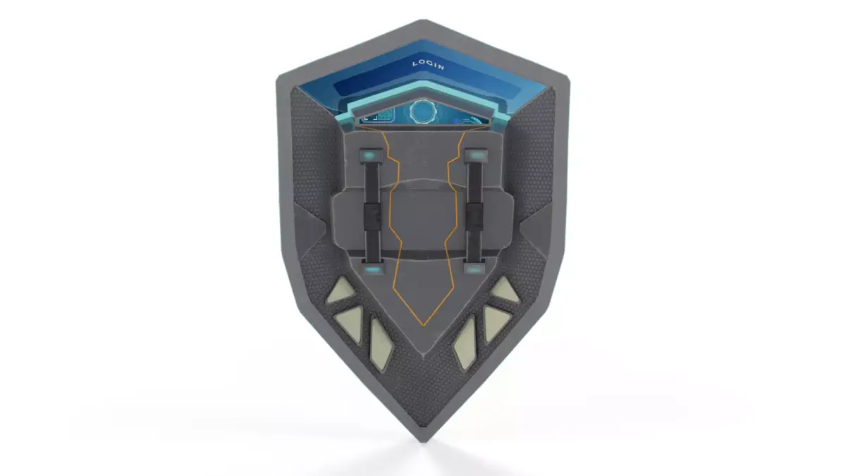 Sci-Fi Combat Shield - PBR Game Ready Low-poly 3D model