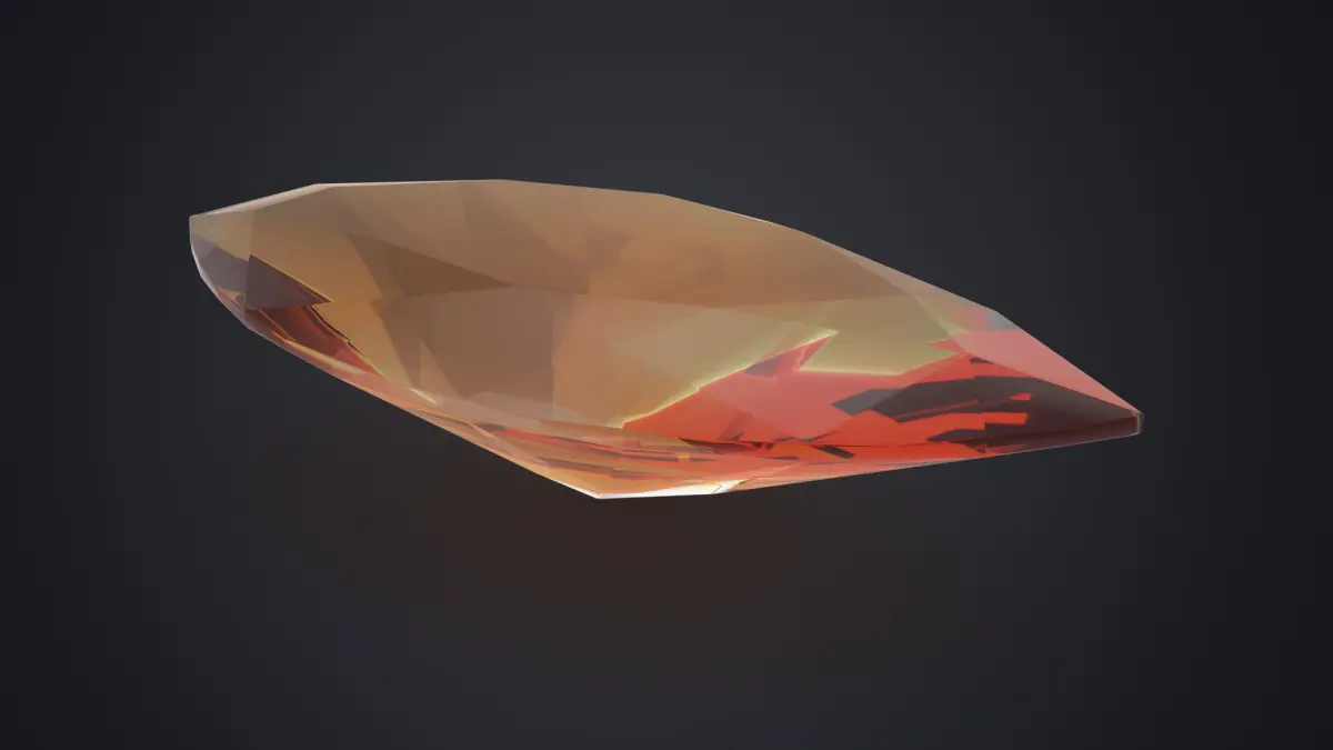 Marquise Cut Imperial Topaz 3D model