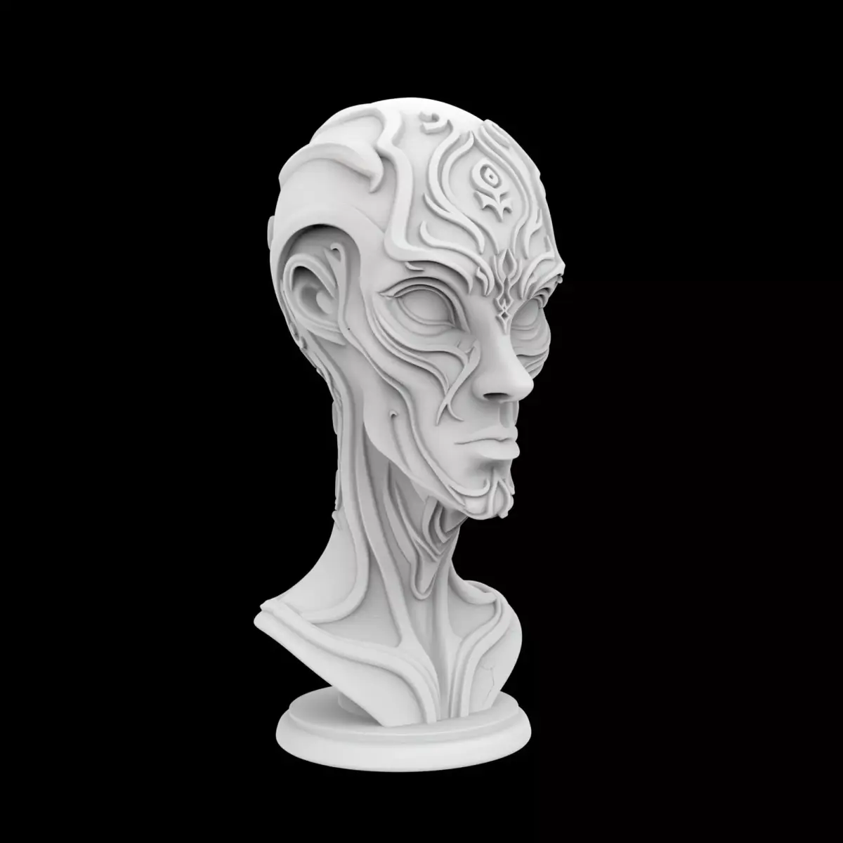 Alien Pilot Helmet 3D Print Model 3D print model purchase