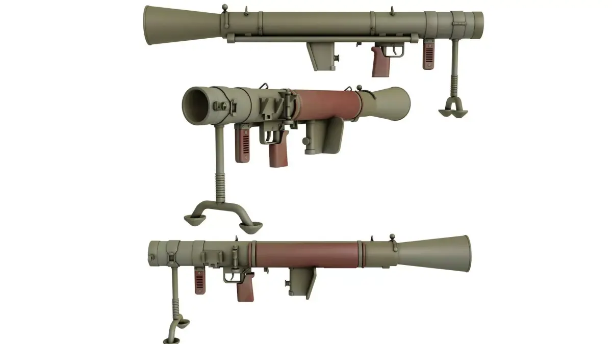 Gustaf M2 Anti Tank Launcher 3D model