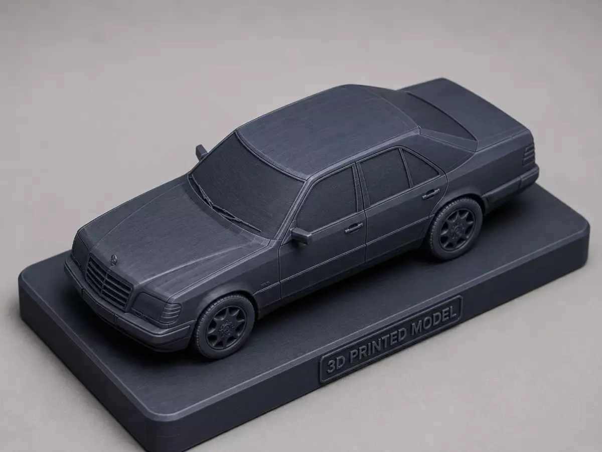 Mercedes-Benz W124 3D Printed Model Mockup  3D model