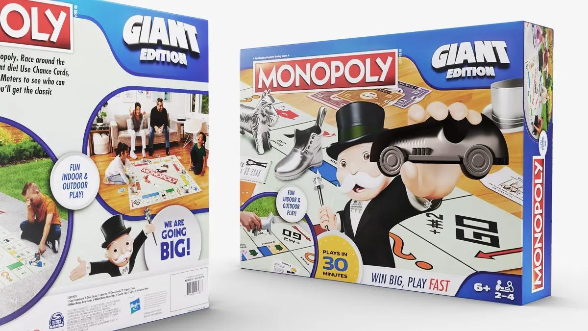Monopoly Giant Edition Game Box 3D model