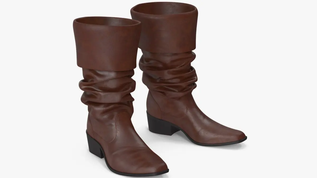 Leather Boots 2 3D model